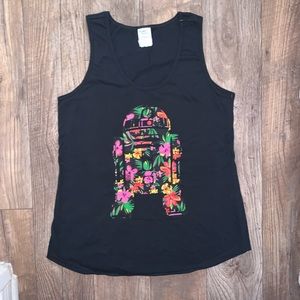 Star Wars flower R2-D2 tank top